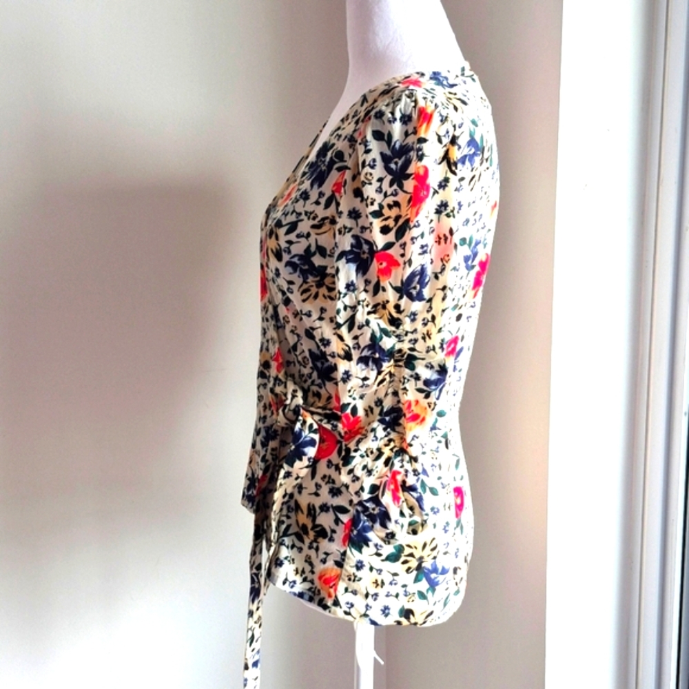 ba&sh Paco Wrap Top In Ecru Size Small - Picture 3 of 7